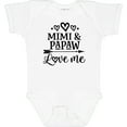 thumbnail image 3 of Inktastic Mimi and Papaw Love Me Boys or Girls Baby Bodysuit, 3 of 5