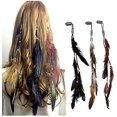 thumbnail image 1 of Pinzas para el pelo de plumas liwang mujer extensiones bohemias hippie Clip, 1 of 2