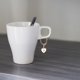 thumbnail image 2 of Adornos con letras para tazas, identificadores con letras para tazas, adornos con forma de corazón, identificadores con iniciales, regalo pensado, regalo de Navidad, 2 of 3