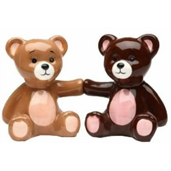 Ensemble de Secoueurs au Sel et au Poivre - TEDDY BEARS Nouveaux Cadeaux de Cuisine en Céramique 8609