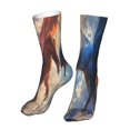 thumbnail image 6 of Xecao Cloud Red And Blue Dragon Print Fashion No Heel Casual Crew Socks Cushioned Breathable for Men Women - Moisture wicking,Not easy to fade Suitable for daily, 6 of 7