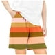 thumbnail image 1 of Odeerbi 5-14 Años Niños Niñas Pantalones Cortos de Pantalones Cortos de Playa de Secado Rápido Con Estampado Hawaiano A Rayas Pantalones Cortos Informales Con Bolsillo, 1 of 5