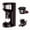 Black, variant on Single Serve Coffee Maker for K Pod, 2-in-1 Coffee Maker Single Serve & Ground Coffee Brewer, Quick Brew 6 to 14oz Brew size Carefree Auto Shut Off Small Coffee Machine for Apartment