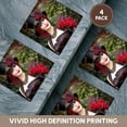 thumbnail image 6 of 3drose, Awesome Fantastic Woman in Hat and Dress Decorated with Red Roses, Set of 4 Ceramic Tile Coasters, 6 of 7