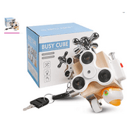DBQWAN Busy Cube for Kids Busy Board Baby Travel Toy Educational Toy for Baby Learning Life Skills Busy Boards for Toddlers