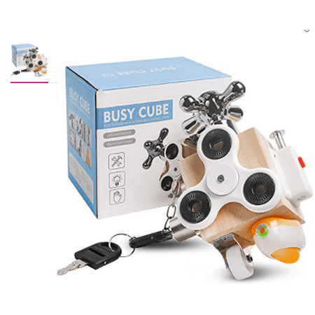 DBQWAN Busy Cube for Kids Busy Board Baby Travel Toy Educational Toy for Baby Learning Life Skills Busy Boards for Toddlers