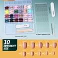 thumbnail image 2 of Pantalones cortos ovalados FANDAMEI de 24 colores con forma de ojo de gato de Press on Nails, 2 of 8