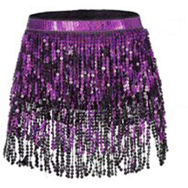 Cadena de cintura con borlas de cuatro capas para danza del vientre, falda de toalla de cadera Bosimi, toalla de cintura, cinturón con lentejuelas