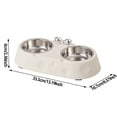 thumbnail image 2 of Stainless Steel Double Pet Bowl Durable Feeder Dish For Cats And Dogs Easy Cleaning Mealtime Dining Solutions, 2 of 3