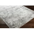 thumbnail image 3 of Hauteloom Marble Swirl Collection Abstract Coastal Living Room Bedroom Dining Room Area Rug - Modern Contemporary Bohemian - Grey, Dark Gray, White - 6'7" x 9'6", 3 of 10