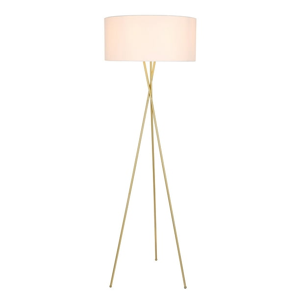 Elegant Lighting Ld6191 Cason 1 Light 66 Tall Tripod Floor Lamp Brass Com Tall Tripod Floor Lamp Brass, West Elm Mid Century Tripod Floor Lamp White Antique Brass