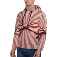 thumbnail image 3 of Lsque Retro Bow Pattern Casual Men's Hoodie,Hooded Sweatshirt with Kangaroo Pocket,Pullover Hoodie-XX-Large, 3 of 7