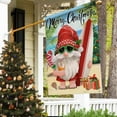 thumbnail image 5 of Merry Christmas Santa Gnome Coastal Large Decorative House Flag, Xmas Garden Yard Beach Ocean Surfboard Home Outside Decorations, Winter Holiday Nautical Sea Hawaii Outdoor Decor 28 x 40, 5 of 5