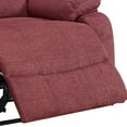thumbnail image 3 of 39 Inch Fabric Power Recliner with USB Port Red - Saltoro Sherpi, 3 of 5