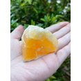 thumbnail image 3 of GAF TREASURES Large Orange Calcite Rough Natural Stone, Raw Calcite Rock (Orange Calcite, 1 Piece), 3 of 8
