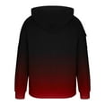 thumbnail image 4 of NTACZA Red Hoodies for Man Gradient Quarter Zip Athletic Sweatshirt Workout Hooded Pullover Men's Sweatshirts XS, 4 of 5