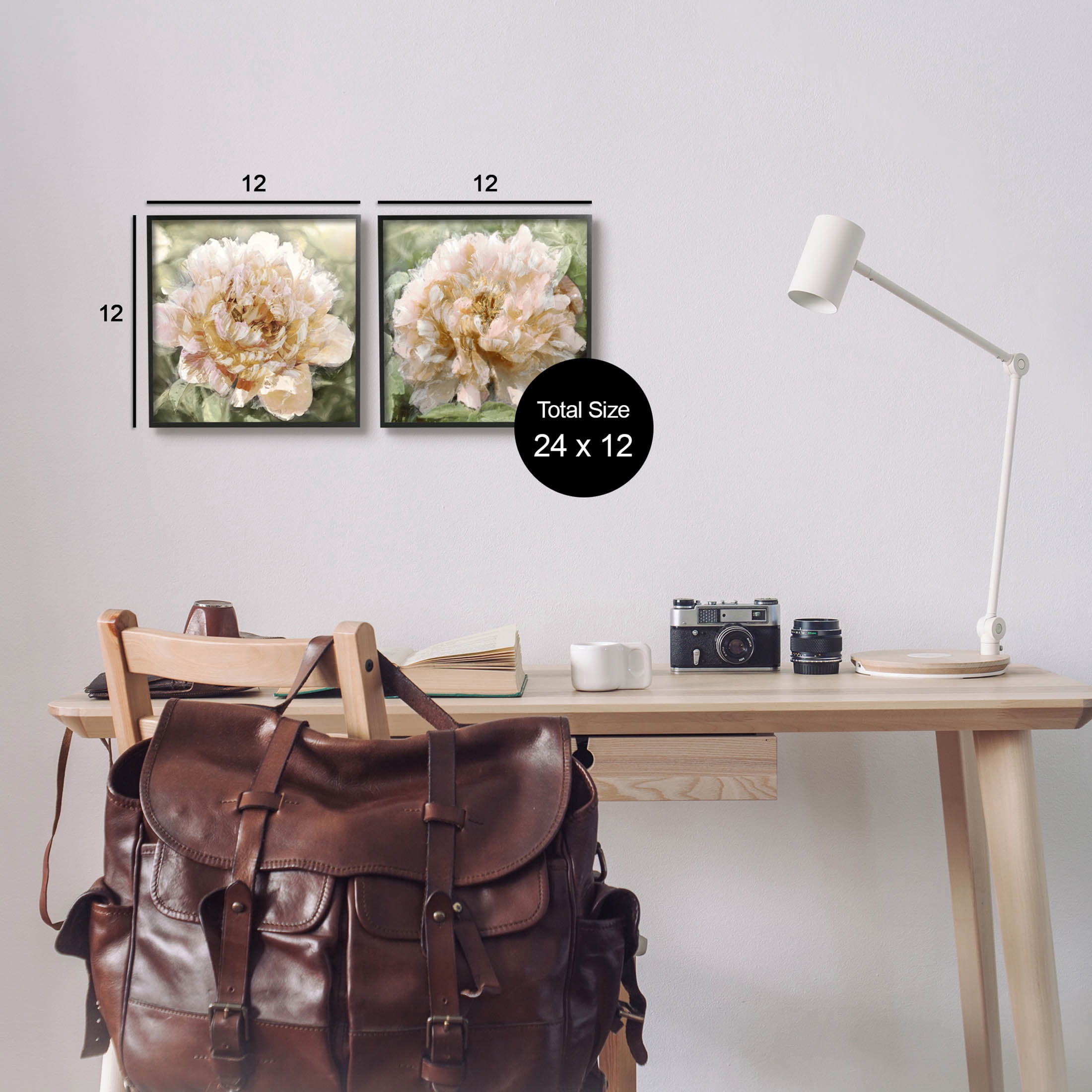 Carnation Plant Blooming Garden Botanical & Floral Graphic Art Black Framed Art Print Wall Art, Set of 2