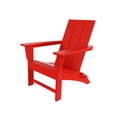 thumbnail image 5 of WestinTrends Ashore All-Weather Poly Lumber Adirondack Chairs, Foldable Modern Farmhouse Design, Outdoor Patio Seating, Red, 5 of 9