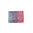 thumbnail image 1 of Cartera pequeña de lentejuelas de Metal multicolor, minicartera con cerrojo de retales de cuero PU para mujeres y niñas, billetera para dinero, monedero para tarjetas (hebilla cruzada) Sincero Hogar, 1 of 4