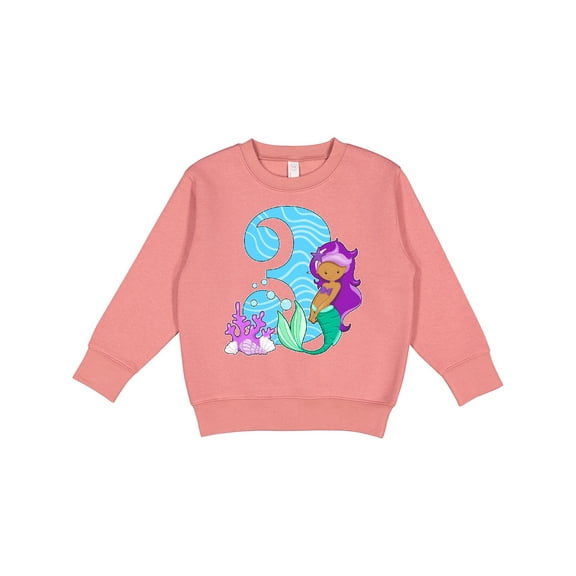 Inktastic Third Birthday Mermaid Toddler Sweatshirt