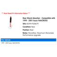 thumbnail image 2 of Rear Shock Absorber - Compatible with 1999 - 2001 Isuzu VehiCROSS 2000, 2 of 2