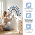 thumbnail image 4 of Unique Bargains 4 Sets Peel and Stick Wall Stickers Rainbow Dots Drops 23.6" x 15.7", 4 of 7