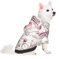 thumbnail image 2 of Honeii Romantic Travel In Paris Print Small Dog Hoodies Pet Hooded Sweatshirts Fall Winter Puppy Cat Sweaters Warm Clothes for Small Dogs Outfits Costume-Medium, 2 of 7