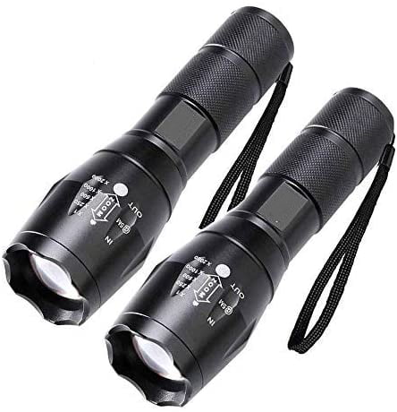 Details about   4 Sets 350000Lumens 5-Mode LED Flashlight Aluminum Zoom Torch USA Stocks New 