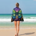 thumbnail image 4 of Wildflowers Butterfly Ultra Fine Fiber Beach Towels for Travel And Quick Drying Absorbent Towels for Swimming, 4 of 7