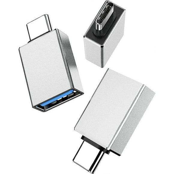 USB C to USB 3.1 OTG Adapter (3 Pack), USB Type C Male to USB A Female Thunderbolt 3 Adapter for MacBook Pro 2021, MacBook Air 2022, iPad Pro 2021, Ga