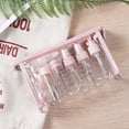 thumbnail image 2 of Botella de Viaje Cosmética, 10 Piezas Botellas de Viaje Vacías, Botella de Spray de Viaje Transparente para Líquidos, Kit de Viaje de Avión para Cosméticos, Champú, Gel de Ducha, Crema (Rosa) JM, 2 of 5