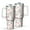 White-1, variant on Floral 40oz Tumbler– Stainless Steel Insulated Tumbler with Handle and Straw, Large Capacity Travel Cup for Hot & Cold Drinks,Thanksgiving,Christmas, Spring,Flower