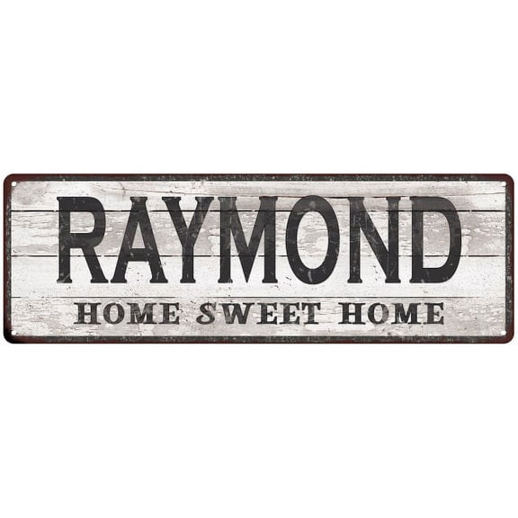 RAYMOND Home Sweet Home Country Look Gift 6x18 Metal Sig 206180045797
