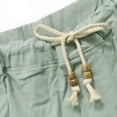 thumbnail image 5 of Ginsiom Mens Linen Shorts Casual Fit Summer Beach Shorts with Drawstring, 5 of 6