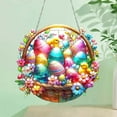 thumbnail image 5 of Ersvoioy Easter Weaving Basket Decoration, Easter 2D Flat Acrylic Festival Scene Decoration Hanging Decoration, Decorative Hanging Ornaments for Easter Party Flash Deals of The Day, 5 of 8