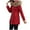 Wine, variant on Lindreshi Winter Coats for Women Plus Size Clearance Fashion Solid Women Casual Thicker Winter Slim Coat Overcoat