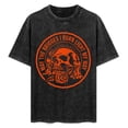 thumbnail image 3 of MAY THE BRIDGES I BURN LIGHT Skull Print Men'S T-Shirt, Top Menswear Tee ShirtWashed Tee, 3 of 9
