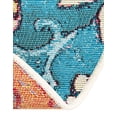 thumbnail image 4 of Unique Loom Outdoor Traditional Collection Area Rug - Heritage (3' 1" Round Multi/Blue), 4 of 8