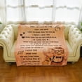 thumbnail image 5 of Gift to My Man Fleece Blanket,Personalized Bed Flannel Throw Blanket, Father's Day Wedding Anniversary Valentines Gift for Husband Dad (60“X50, to My Man), 5 of 5