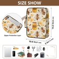 thumbnail image 3 of Haosy Accordion File Organizer Zipper Binder 500 Sheet 6-Tab Expanding File Folder Multi-Pocket 1.2 Inch 3 Ring Bees and Honey, 3 of 7