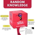 thumbnail image 3 of ? Tarjetas de trivia de conocimientos aleatorios de Word Teasers - Divertido juego de trivia para fiestas y viajes familiares infantiles - 150 preguntas de trivia e iniciadores de conversación, 3 of 5
