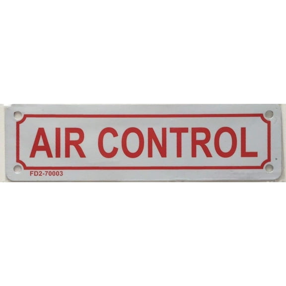 AIR CONTROL Sign ( ALUMINIUM 2X7 )