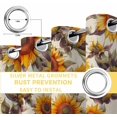 thumbnail image 4 of Fsddascl Sunflower Fall Blackout Curtains for Bedroom/Living Room, Thermal Insulated Kitchen Curtains, Autumn Rustic Vintage Botanical Floral Grommet Darkening Window Treatment Drapes 52"x63"x2, 4 of 6