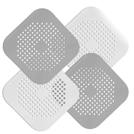 

FeiraDeVaidade 4pcs Bathroom Drain Hair Catcher Stopper Plug Sink Strainer Filter Shower Covers，Shower Drain Hair Catcher Bathtub Stopper