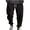 Black, variant on WWV Mens Sweatpant Mens Joggers Drawstring Pocket Trousers Elastic High Waisted Solid Thick Sport Trousers Loose Hiking Fall Winter Pants Black