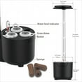 thumbnail image 7 of 3 Pods Hydroponic Growing System, Indoor Garden with LED Light and Water Level Indication, Adjustable Height and Removable Design of the 0.75L water tank for easy cleaning, Black and White, 7 of 7