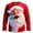 Red, variant on Men's Christmas Printed Top Casual Long Sleeved Round Neck Top/shirt