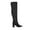 BLACK/SUEDE, variant on BURUDANI Women’s Winter Thigh High Over the Knee Fashion Chunky Heel Long Boots BLACK/SUEDE Size 8.5