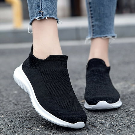 

YTJX Women Outdoor Mesh Solid Color Sports Shoes Runing Breathable Shoes Sneakers