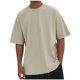 thumbnail image 1 of pstuiky Camisas de manga corta para hombre, Camiseta deportiva y de fitness de color liso para hombre, con mangas cortas y cuello redondo. ropa de hombre l, 1 of 2